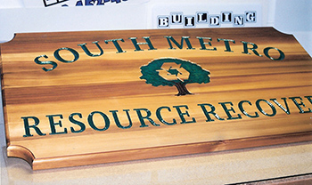 Sandblasted, Routed, or Carved Sign (3D)